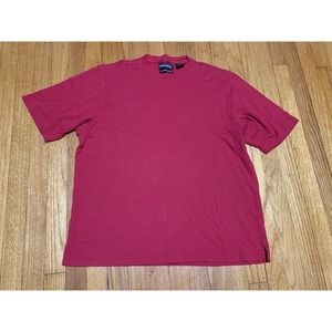 Daniel Bishop 100% Pima Cotton Crew Neck Causal T Shirt Red Size Large
